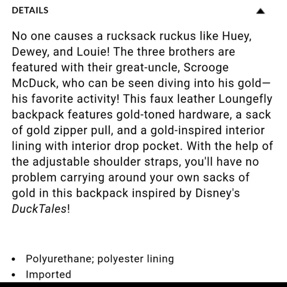 Loungefly DuckTales Mini Backpack Set
